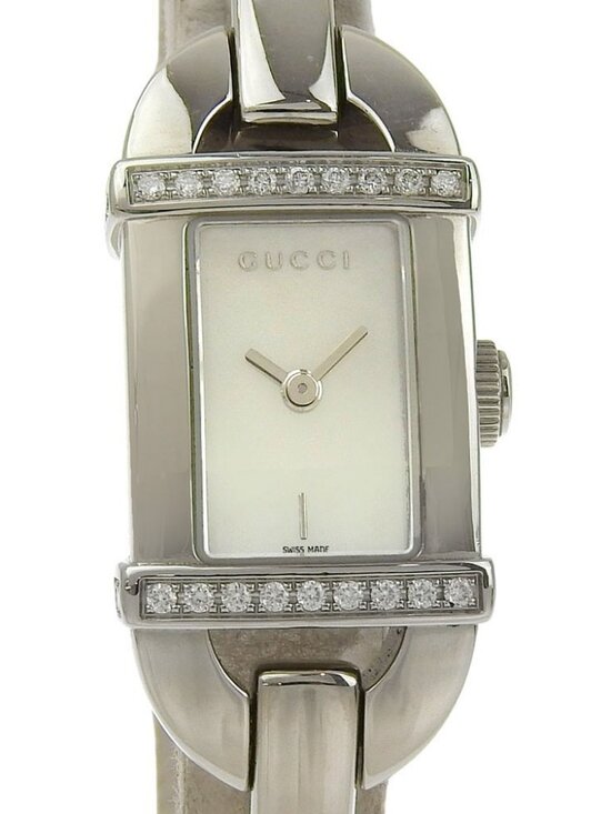 GUCCI Watches 6800L White shellDial Stainless Steel/diamond Quartz Analog ... main image 7